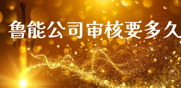 鲁能公司审核要多久_https://www.kuaijiepai.net_期货理财_第1张