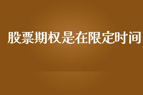 股票期权是在限定时间_https://www.kuaijiepai.net_新股新闻_第1张