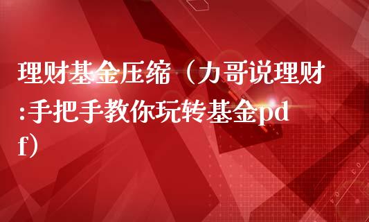 理财基金压缩（力哥说理财:手把手教你玩转基金pdf）_https://www.kuaijiepai.net_期货理财_第1张