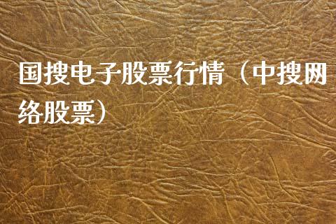 国搜电子股票行情（中搜网络股票）_https://www.kuaijiepai.net_国际股建_第1张