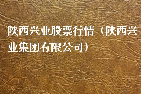 陕西兴业股票行情（陕西兴业集团有限公司）_https://www.kuaijiepai.net_国际股建_第1张