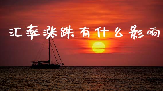 汇率涨跌有什么影响_https://www.kuaijiepai.net_投资理财_第1张