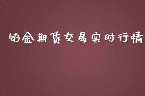 铂金期货交易实时行情_https://www.kuaijiepai.net_期货在线_第1张