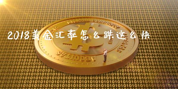 2018美金汇率怎么跌这么快_https://www.kuaijiepai.net_国际期货_第1张