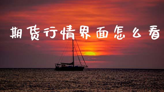期货行情界面怎么看_https://www.kuaijiepai.net_期货在线_第1张