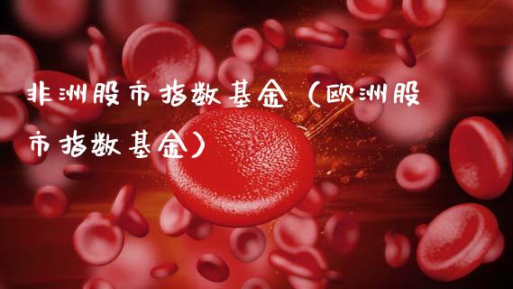 非洲股市指数基金（欧洲股市指数基金）_https://www.kuaijiepai.net_期货理财_第1张