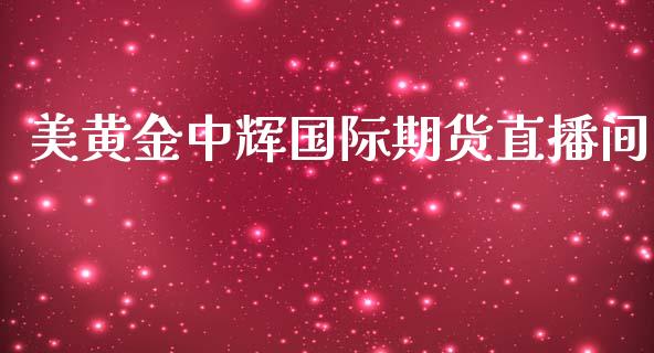 美黄金中辉国际期货直播间_https://www.kuaijiepai.net_期货资讯_第1张