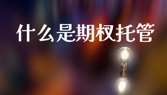 什么是期杈托管_https://www.kuaijiepai.net_新股新闻_第1张