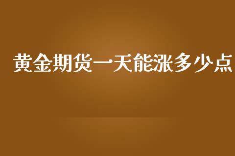 黄金期货一天能涨多少点_https://www.kuaijiepai.net_国际期货_第1张