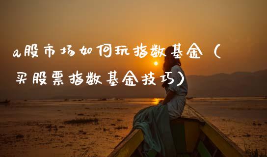 a股市场如何玩指数基金（买股票指数基金技巧）_https://www.kuaijiepai.net_投资理财_第1张