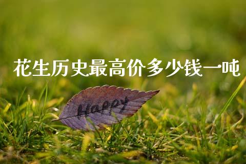 花生历史最高价多少钱一吨_https://www.kuaijiepai.net_国际期货_第1张
