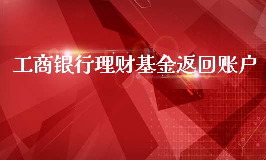 工商银行理财基金返回账户_https://www.kuaijiepai.net_期货理财_第1张