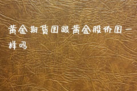 黄金期货图跟黄金股价图一样吗_https://www.kuaijiepai.net_期货在线_第1张