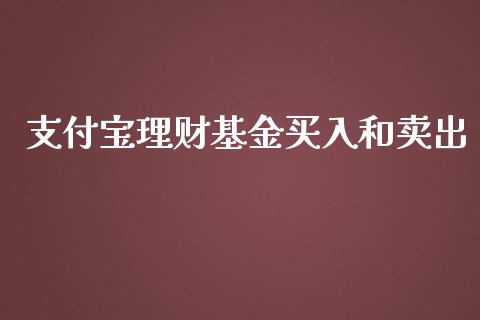 支付宝理财基金买入和卖出_https://www.kuaijiepai.net_投资理财_第1张