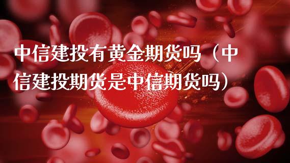 中信建投有黄金期货吗（中信建投期货是中信期货吗）_https://www.kuaijiepai.net_期货资讯_第1张
