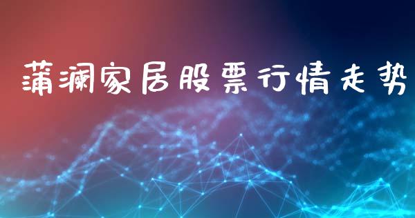 蒲澜家居股票行情走势_https://www.kuaijiepai.net_新股新闻_第1张