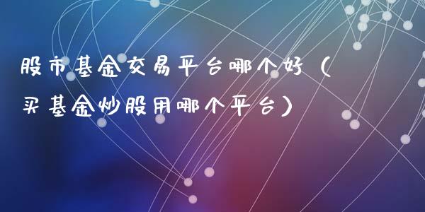股市基金交易平台哪个好（买基金炒股用哪个平台）_https://www.kuaijiepai.net_投资理财_第1张