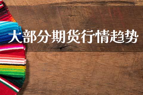 大部分期货行情趋势_https://www.kuaijiepai.net_期货资讯_第1张