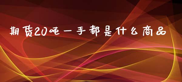 期货20吨一手都是什么商品_https://www.kuaijiepai.net_期货在线_第1张