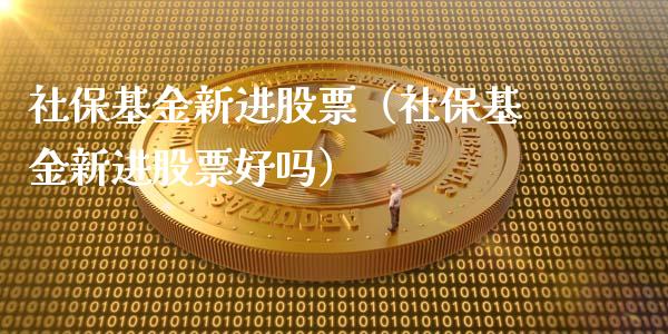 社保基金新进股票（社保基金新进股票好吗）_https://www.kuaijiepai.net_期货理财_第1张