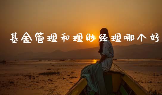 基金管理和理财经理哪个好_https://www.kuaijiepai.net_投资理财_第1张