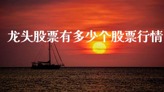 龙头股票有多少个股票行情_https://www.kuaijiepai.net_新股新闻_第1张