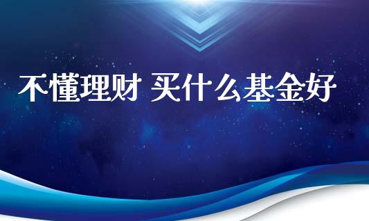不懂理财 买什么基金好_https://www.kuaijiepai.net_投资理财_第1张