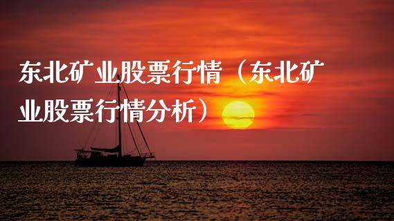 东北矿业股票行情（东北矿业股票行情分析）_https://www.kuaijiepai.net_国际股建_第1张