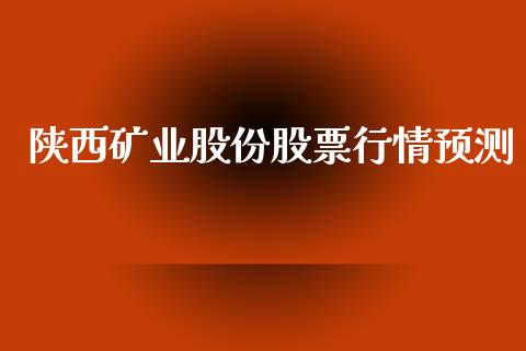陕西矿业股份股票行情预测_https://www.kuaijiepai.net_新股新闻_第1张