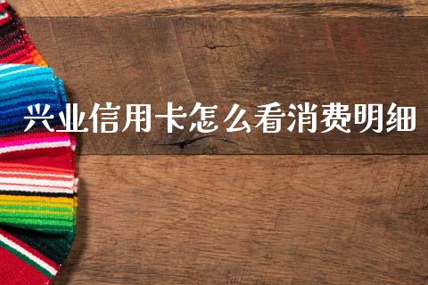 兴业信用卡怎么看消费明细_https://www.kuaijiepai.net_新股新闻_第1张