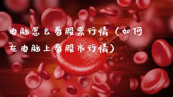 电脑怎么看股票行情（如何在电脑上看股市行情）_https://www.kuaijiepai.net_新股新闻_第1张