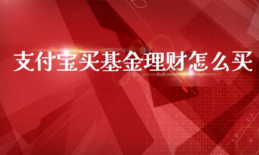 支付宝买基金理财怎么买_https://www.kuaijiepai.net_投资理财_第1张