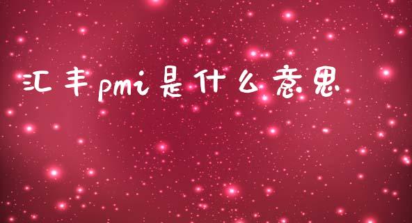 汇丰pmi是什么意思_https://www.kuaijiepai.net_国际股建_第1张